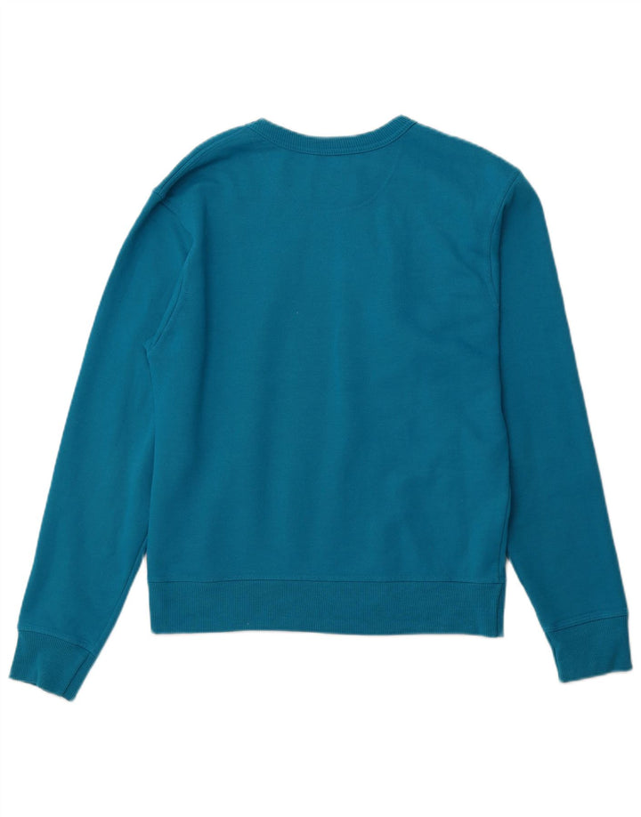 CHAMPION Mens Graphic Sweatshirt Jumper Small Blue Cotton