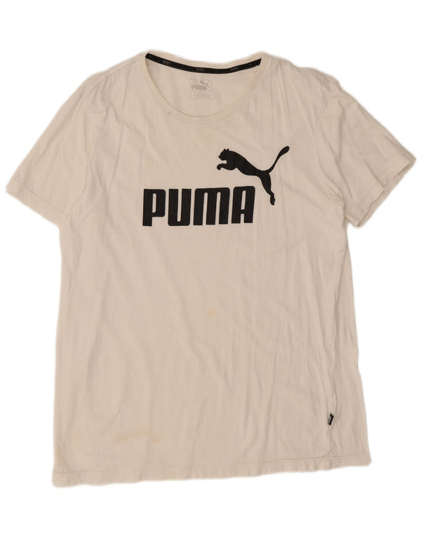 Puma muška majica s grafičkim motivima srednje bijele boje