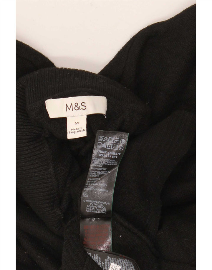 Marks & Spencer ženski pulover s rol izrezom UK 14 srednje crna