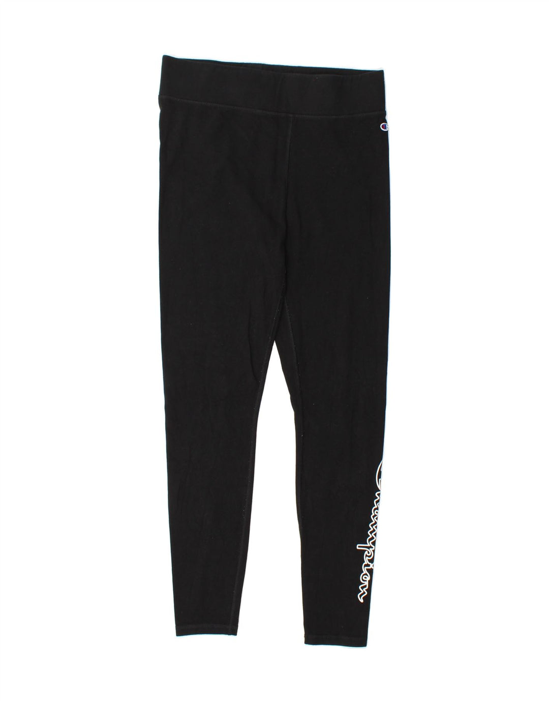 CHAMPION Womens Graphic Leggings UK 12 Medium  Black Cotton Vintage Champion and Second-Hand Champion from Messina Hembry 