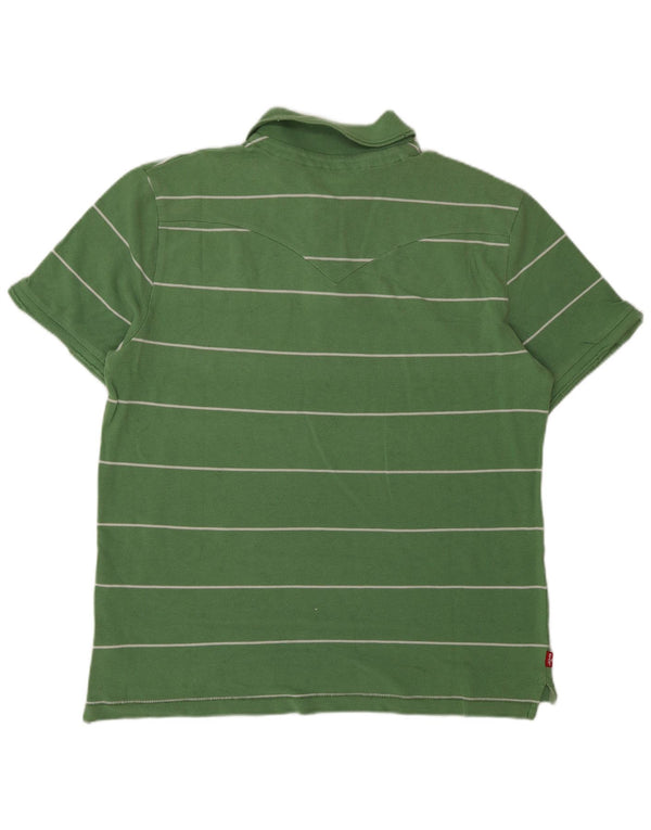 Levi's muška polo majica s velikim zelenim prugama, pamuk
