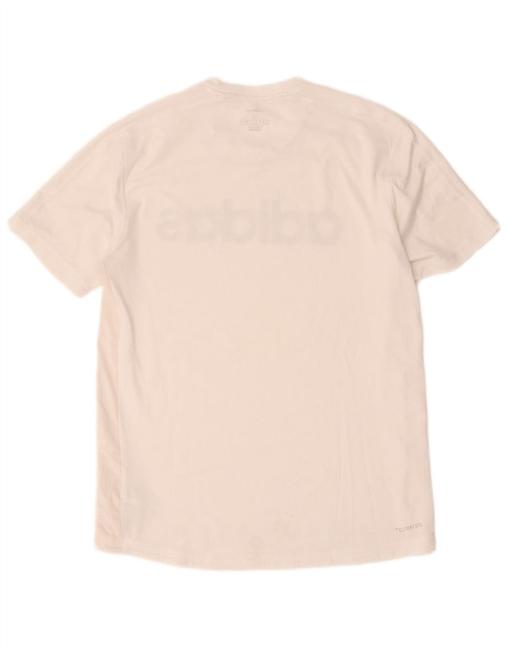 Adidas muška majica s kratkim rukavima Climacool, mali bijeli poliester