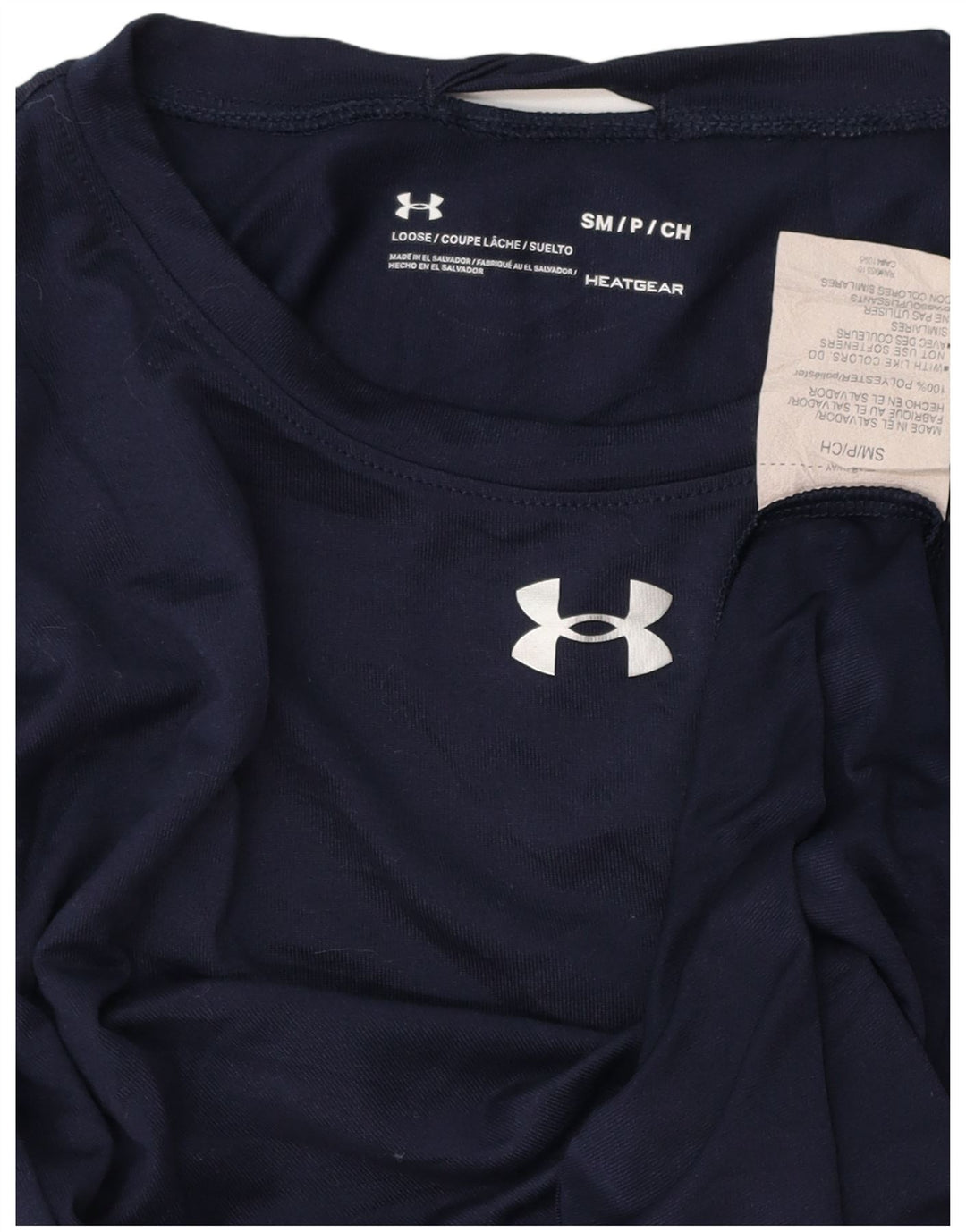 UNDER ARMOUR Muška majica Heat Gear s dugim rukavima, mala tamnoplava poliesterska