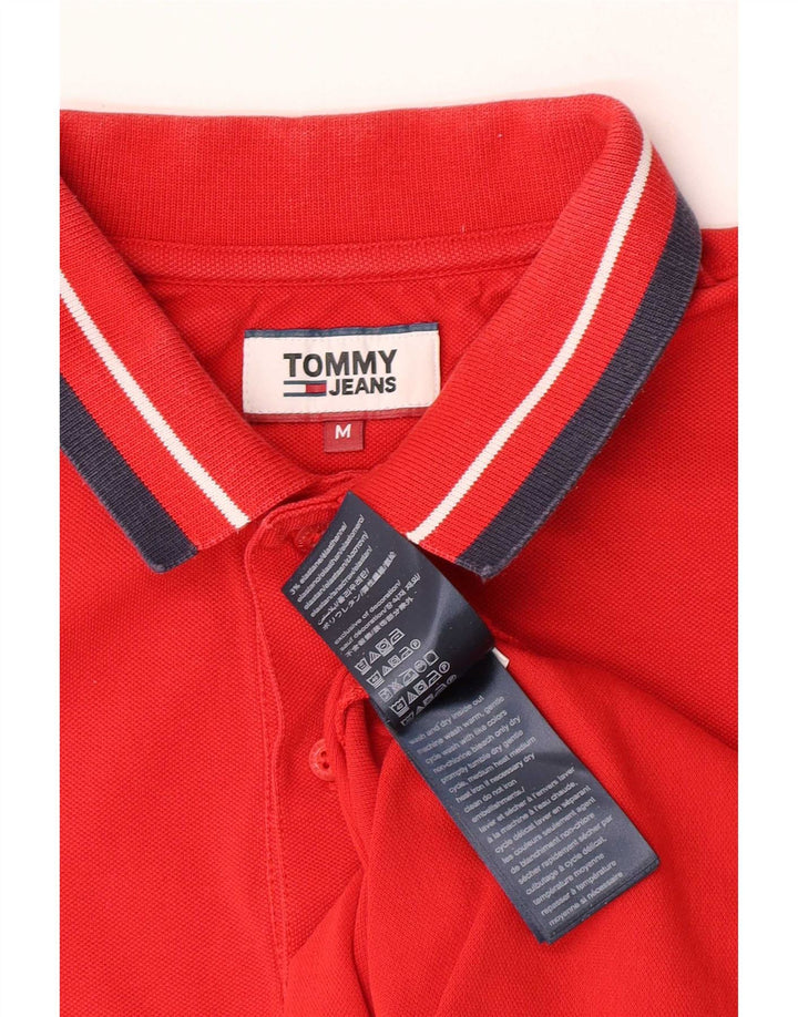 Tommy Hilfiger muška polo majica srednje crvene pruge, pamuk