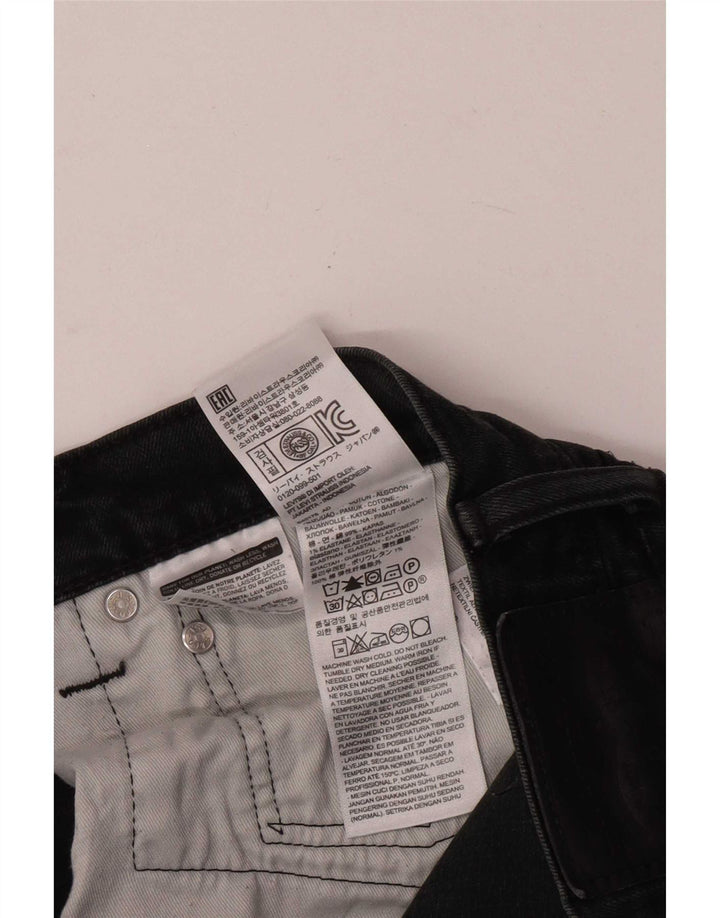 Levi's muške uske traperice W36 L32 crni pamuk