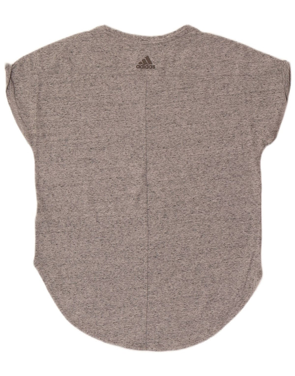 Adidas ženska majica kratkih rukava Climalite UK 16/18 veliki sivi flekasti pamuk