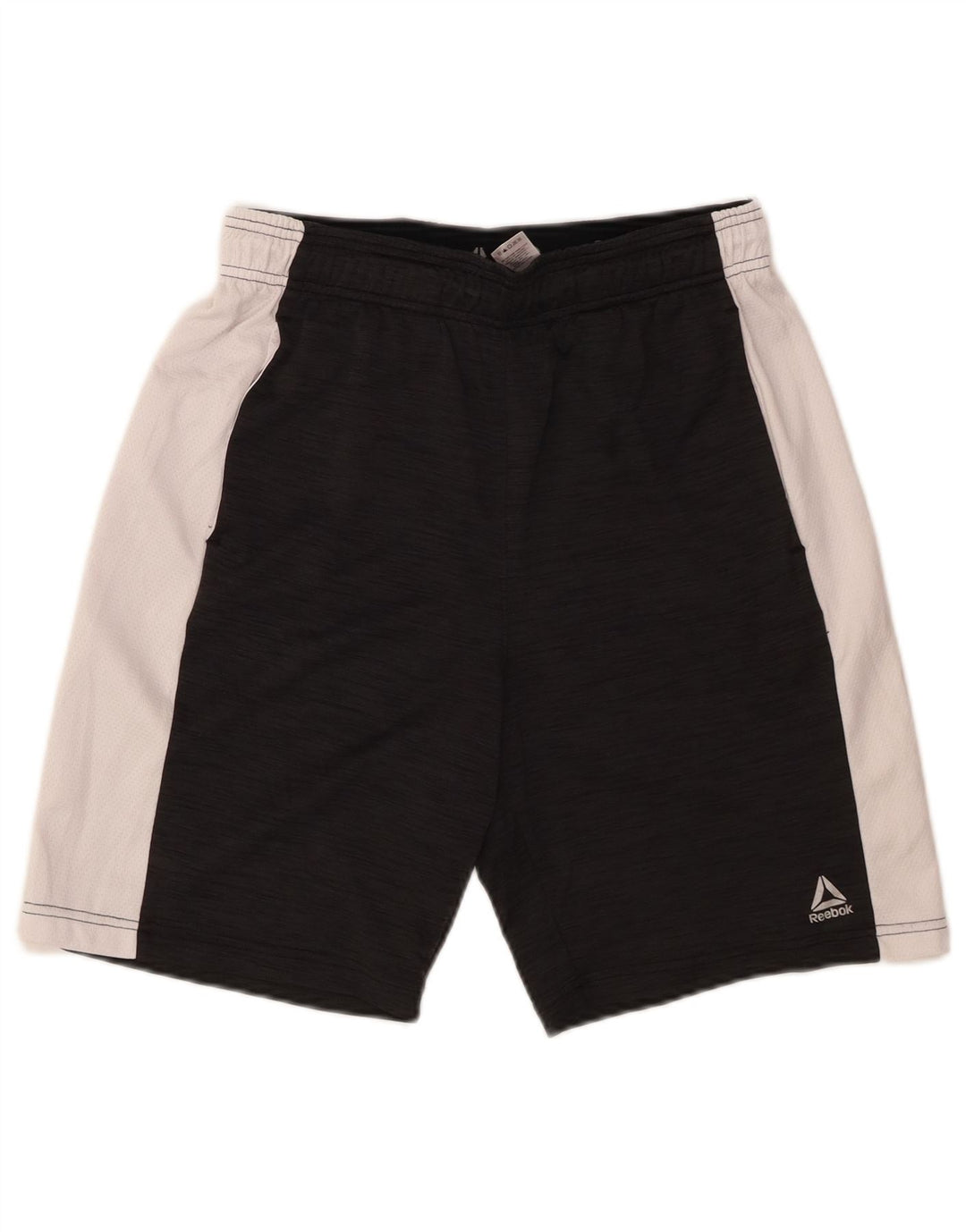 REEBOK Mens Sport Shorts Medium  Black Colourblock Polyester