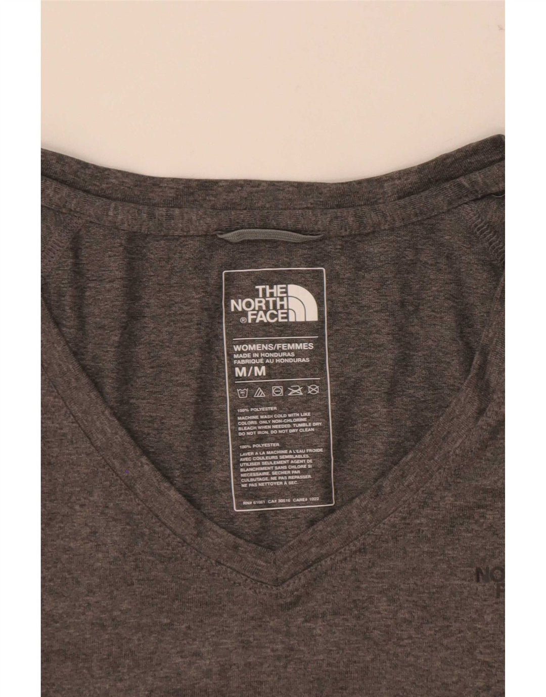 The North Face ženska majica kratkih rukava UK 12 srednje sivi flekasti poliester