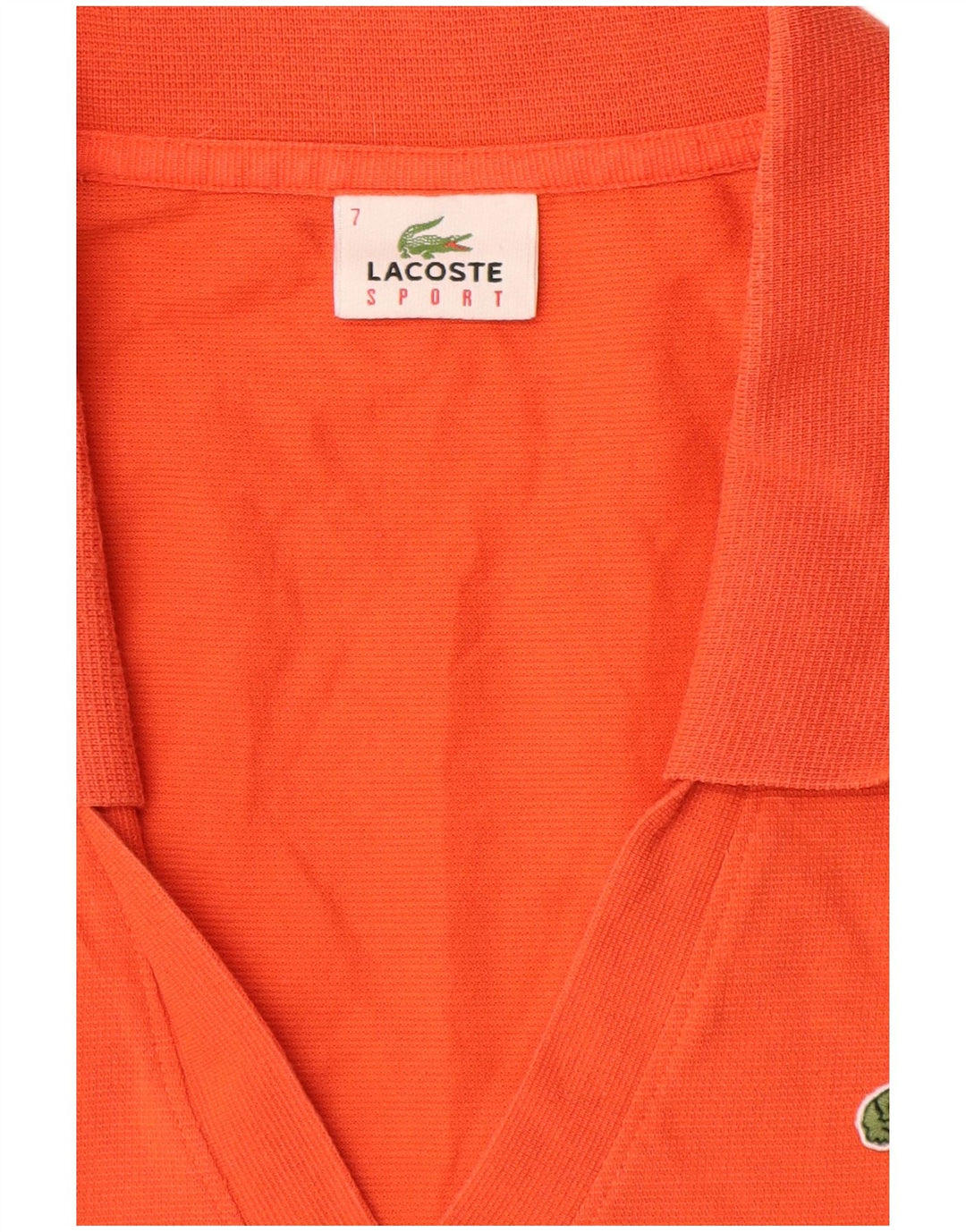 Lacoste ženska polo majica bez rukava UK 12 srednje narančasta
