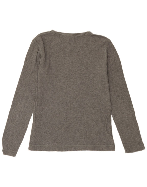 HUGO BOSS Muška uska majica dugih rukava, veliki sivi pamuk