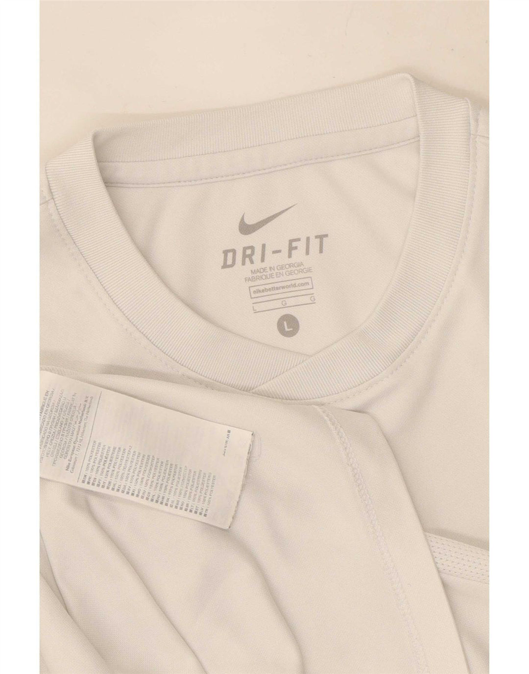 Nike Dri Fit majica kratkih rukava, veliki bijeli poliester