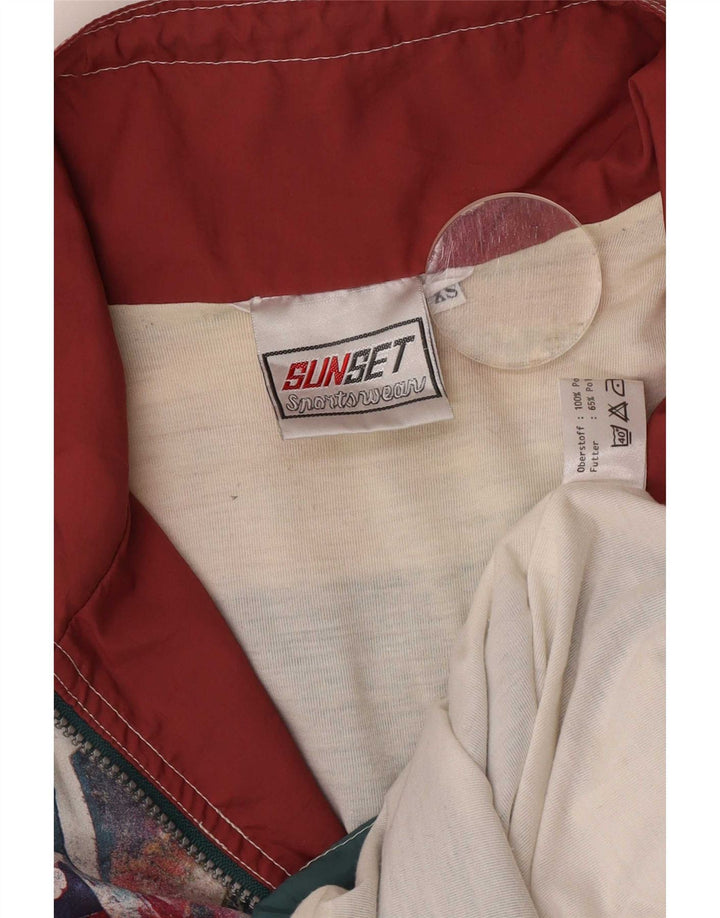 Vintage muški pulover Trenirka Gornja jakna XS Višebojni geometrijski