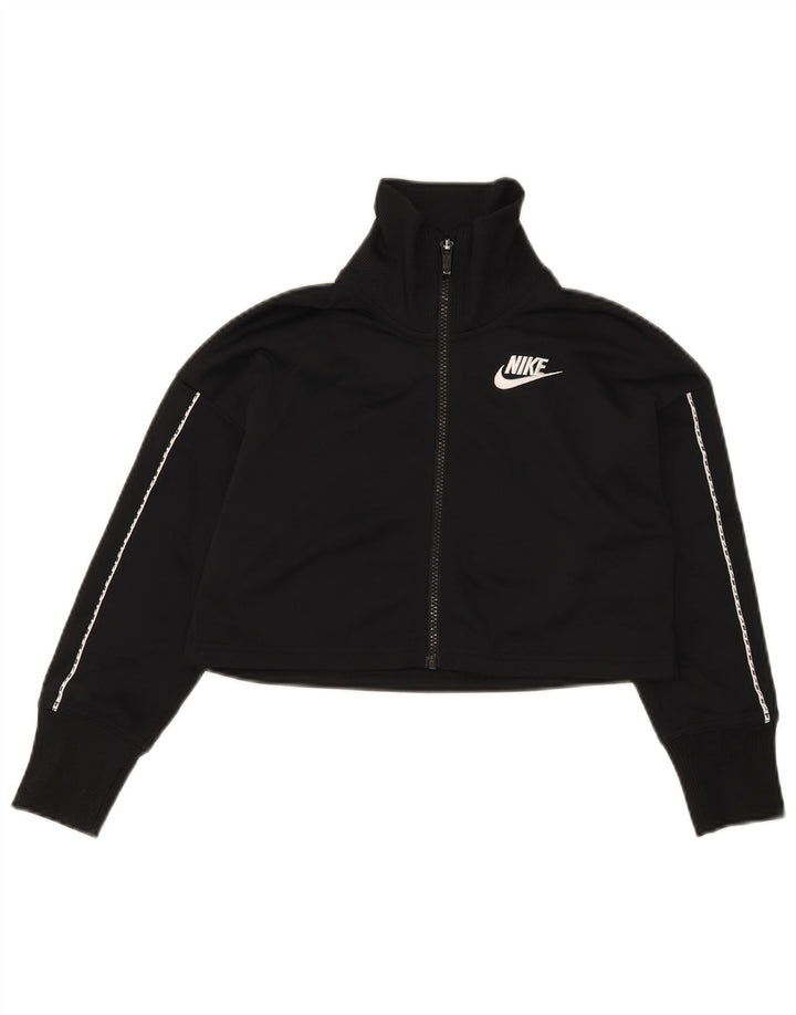 Nike ženska gornja jakna kratke trenirke UK 10 mala crna poliester