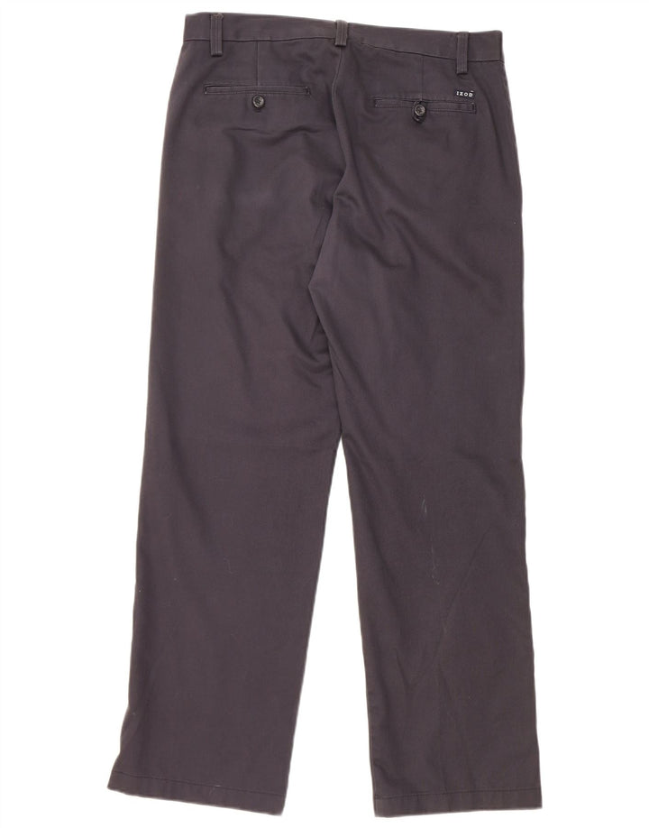 IZOD Muške uske chino hlače W30 L30 tamnoplavi pamuk