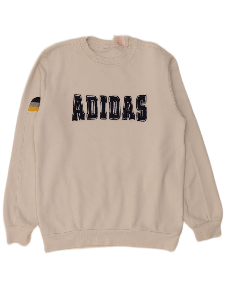 Adidas ženski džemper s grafičkim motivima UK 14 Srednje bijeli pamuk