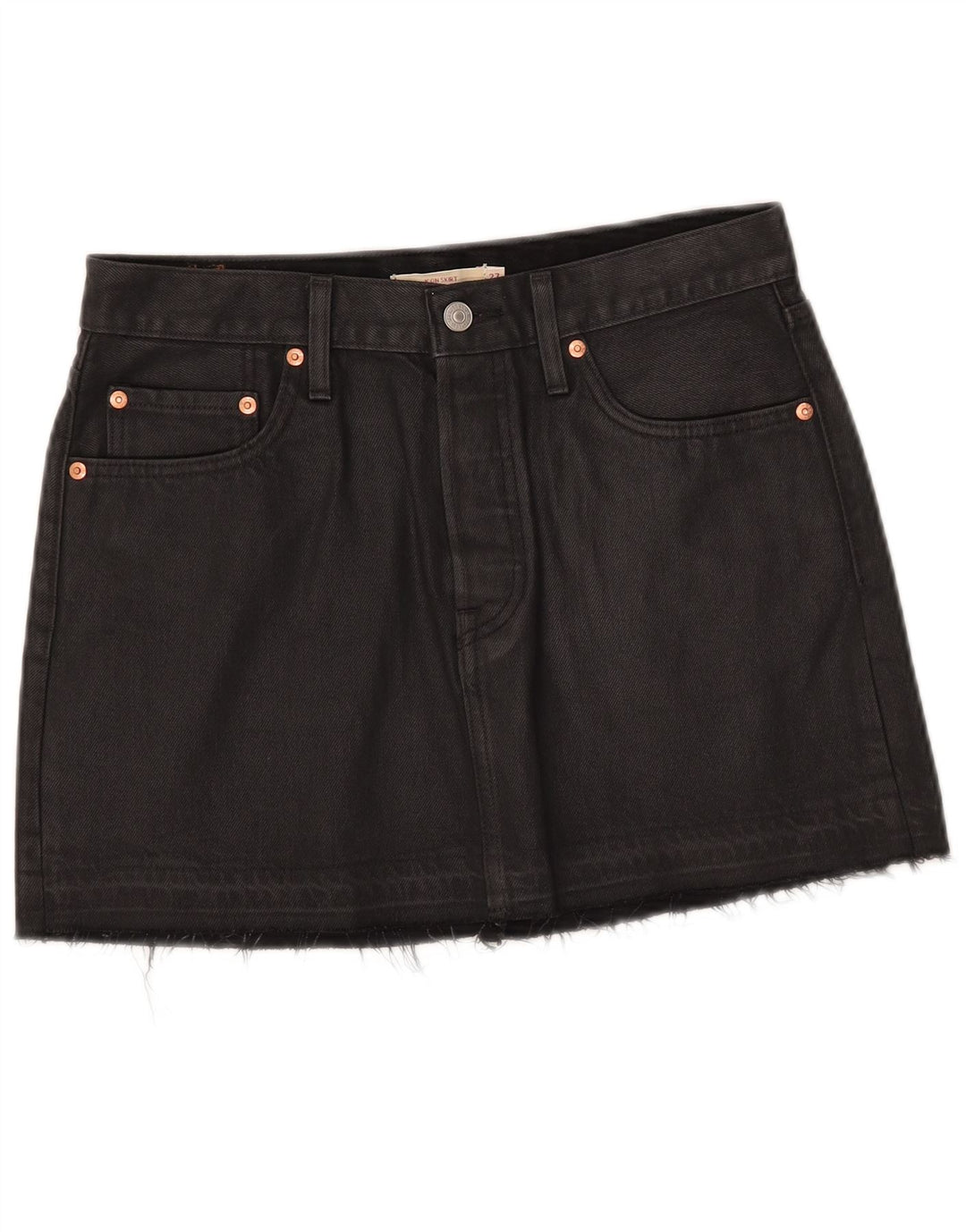 Levi's ženska mini traper suknja W27 Mala crna pamučna