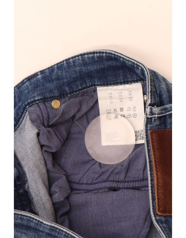 Muške traper kratke hlače Hugo Boss W33 Srednje plavi pamuk