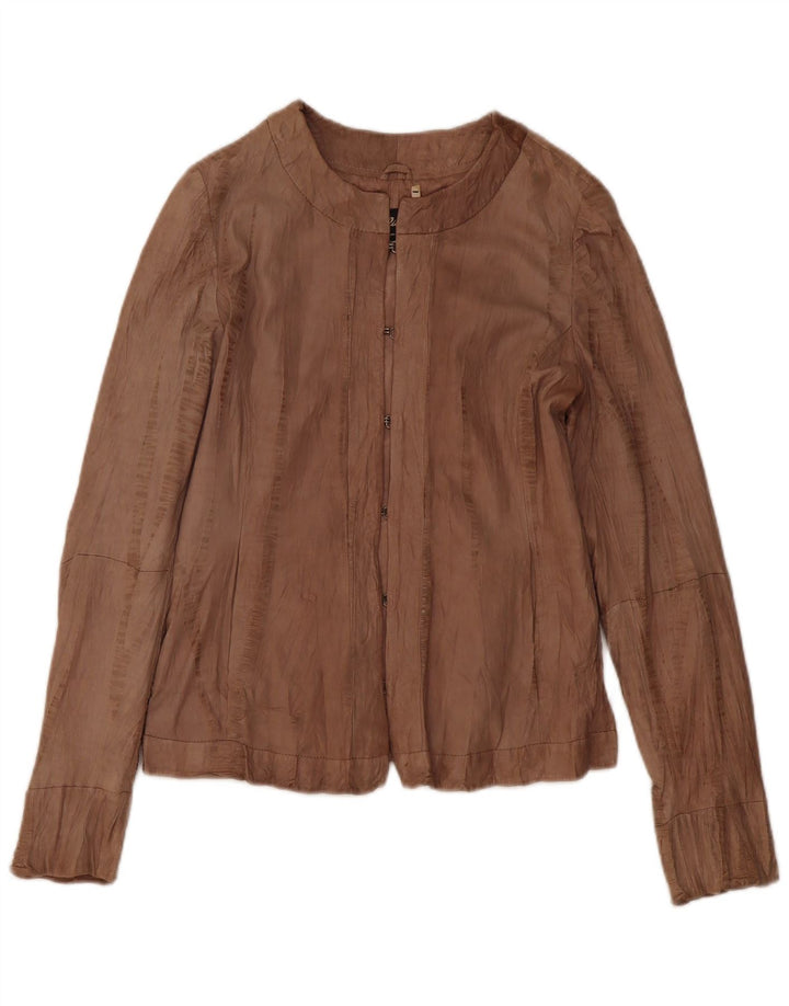 Liu Jo ženska kožna jakna IT 46 Large Brown Leather