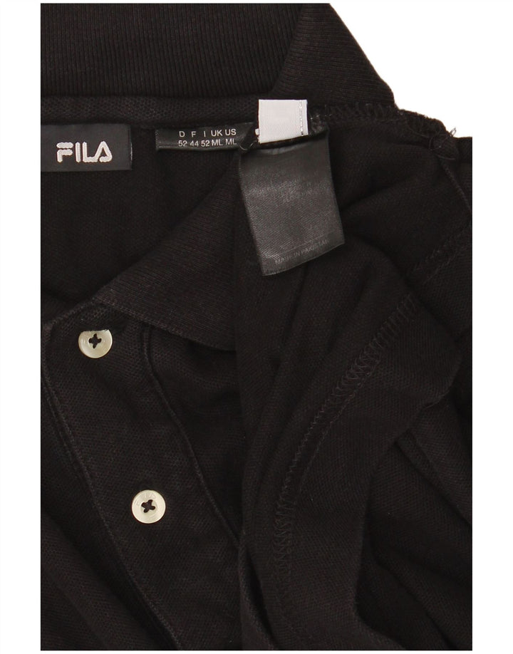 FILA muška polo majica Srednje crni pamuk
