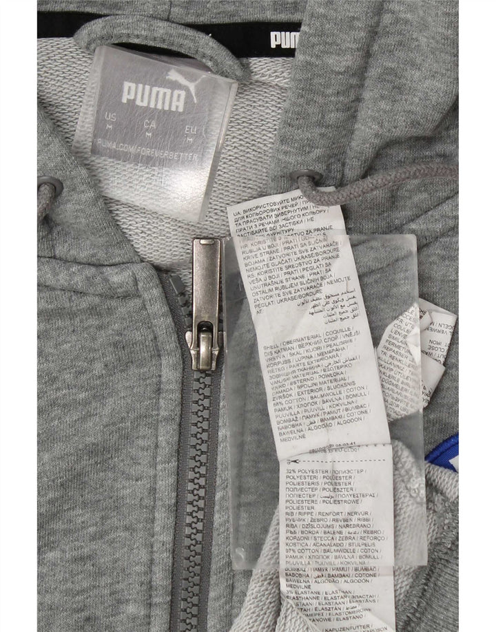 Puma muški pulover s kapuljačom s patentnim zatvaračem, srednje sivi pamuk