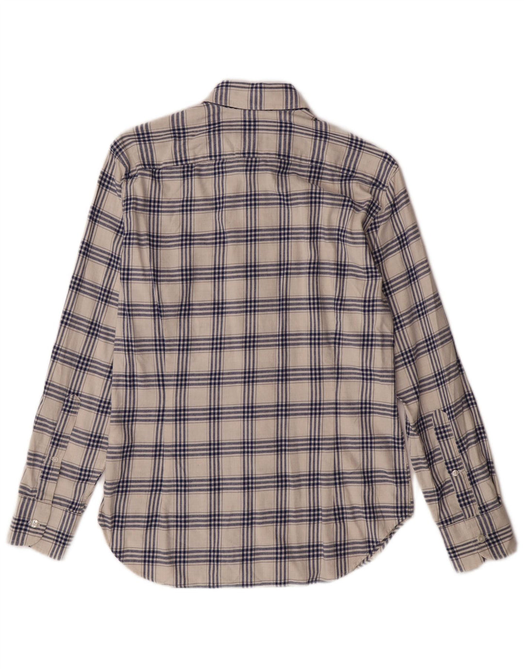 BONOBOS muška flanelska košulja skrojenog kroja, mali bijeli pamuk na karo