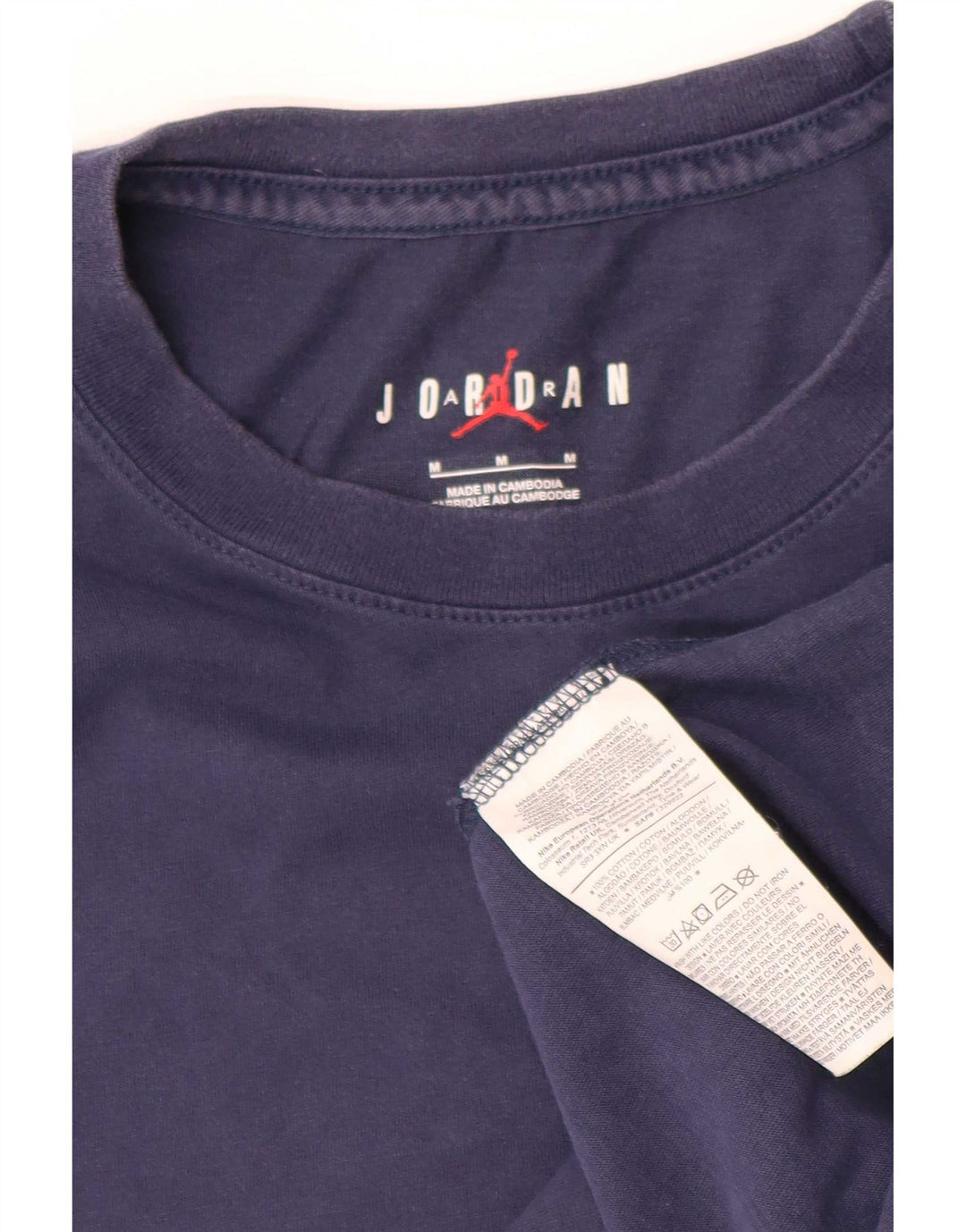 Jordan Mens Paris Saint- Germain Graphic T-Shirt Top Medium Navy Blue