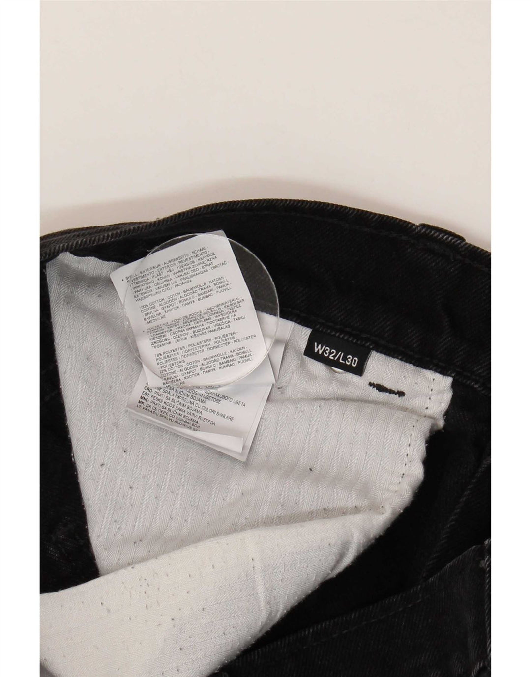 Dickies muške ravne traperice W32 L30 crni pamuk