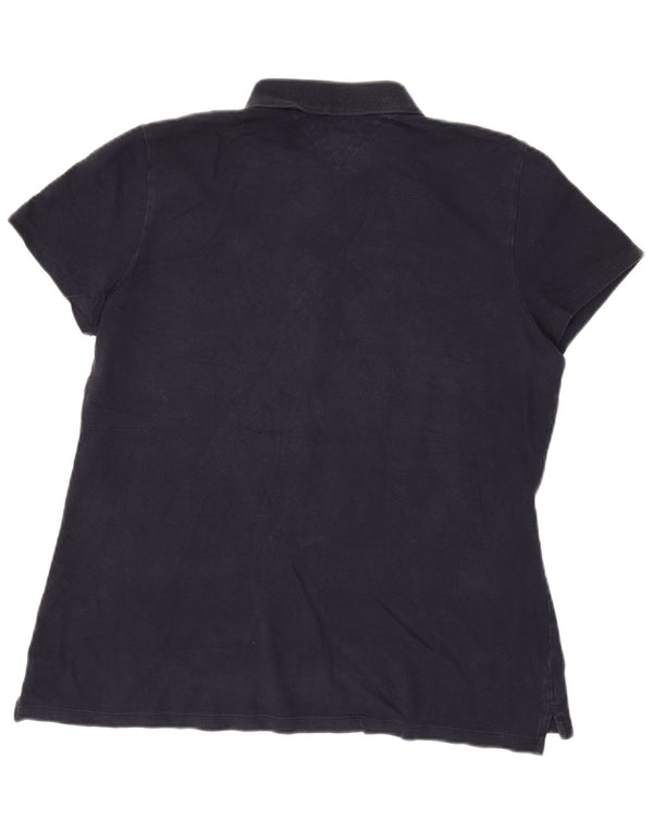 Tommy Hilfiger ženska klasična polo majica UK 18 XL tamnoplavi pamuk