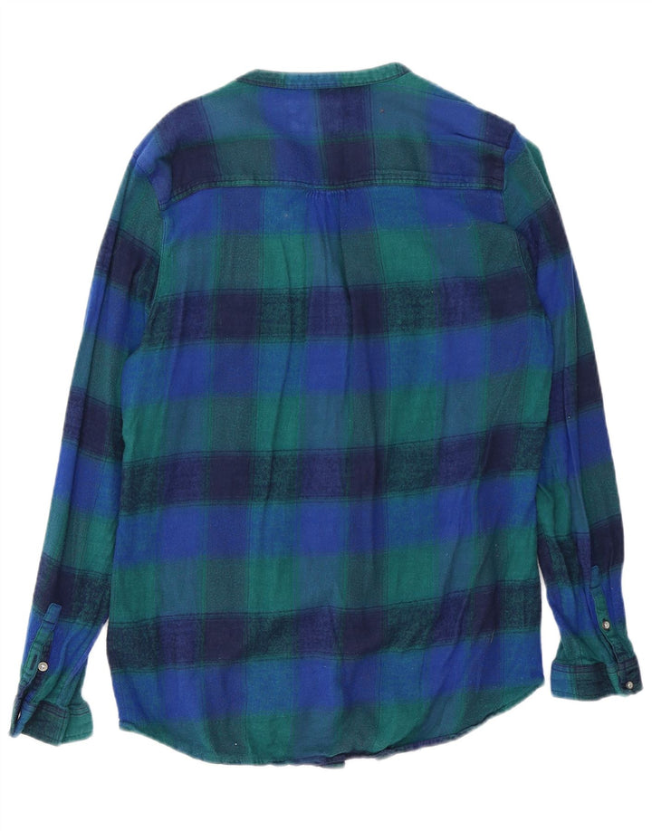 WRANGLER Womens Longline Flannel Shirt UK 16 Large Multicoloured Plaid