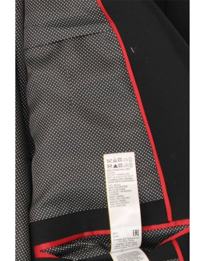 Marks & Spencer muška jakna sa 2 gumba UK 48 2XL crna vuna