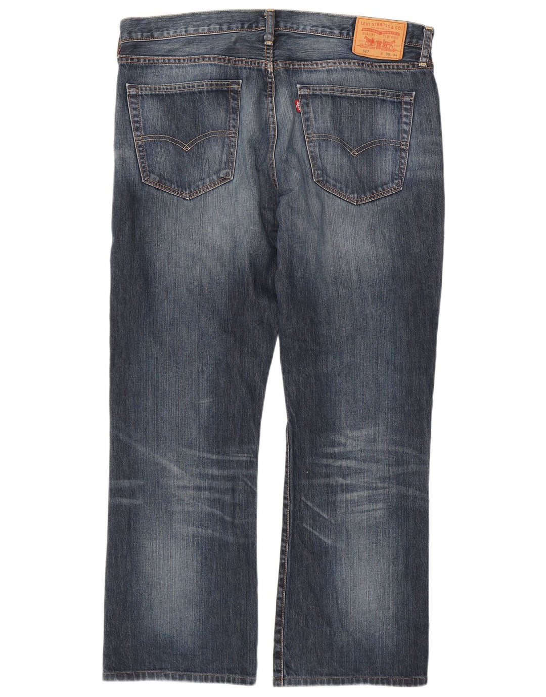 Levi's muške 527 Bootcut traperice W38 L30 tamnoplavi pamuk