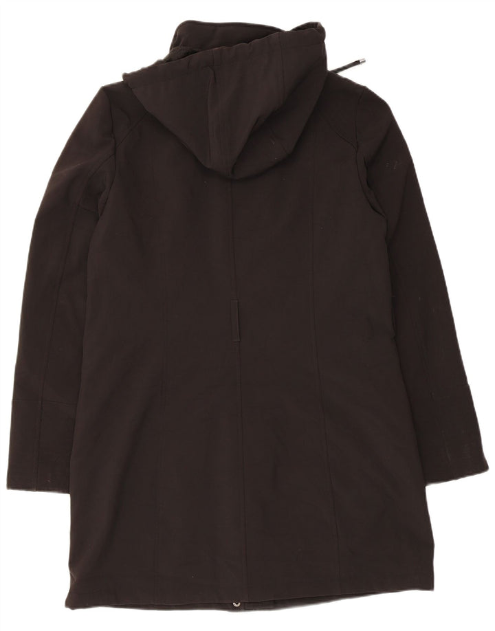 Dkny ženska jakna parka s kapuljačom UK 12 srednji crni poliester