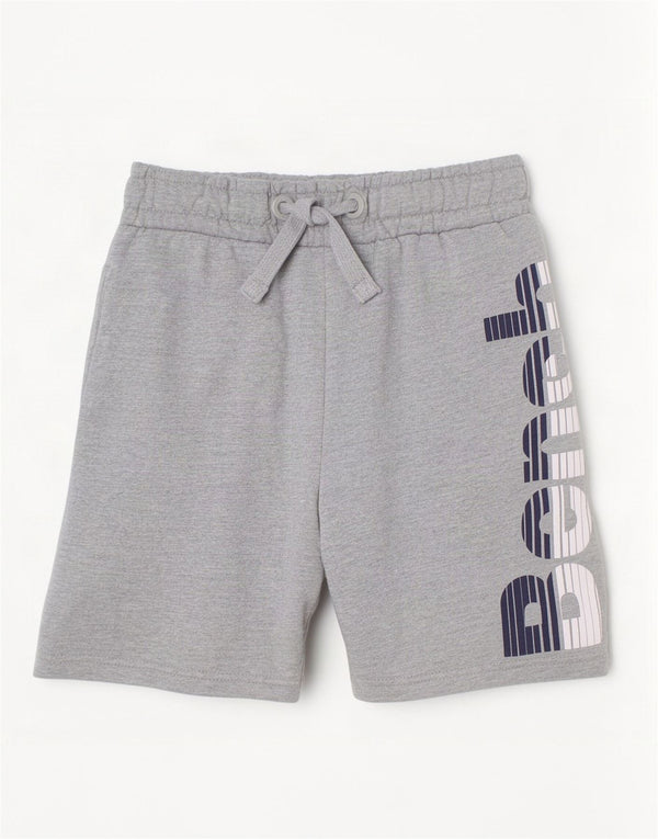 Bench Boys Graphic Sport Shorts 9-10 Years Sivi pamuk