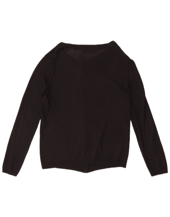 Zara ženski kardigan pulover UK 12 srednje crne boje