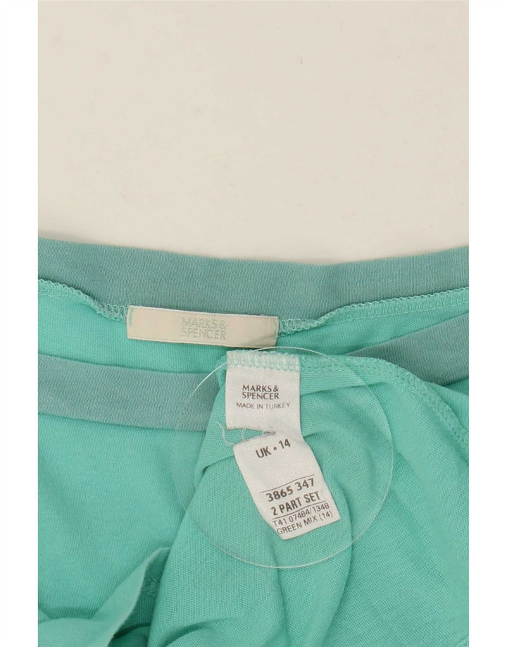Marks & Spencer ženska majica dugih rukava s otvorenim ramenima UK 14 Srednje zelena