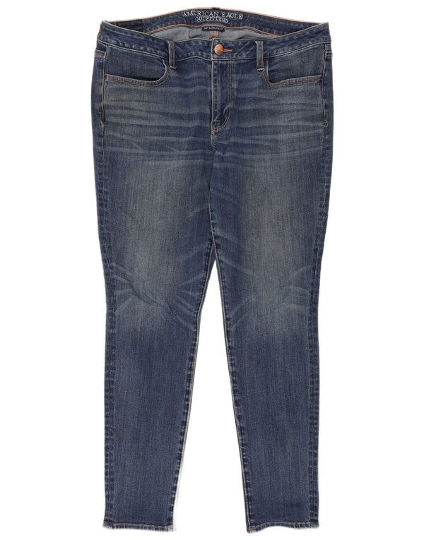 American Eagle ženske jegging traperice UK 18 XL W38 L28 plavi pamuk