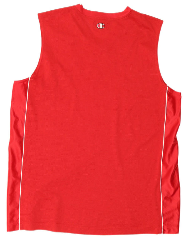 Champion Mens Vest Top XL Red Polyester