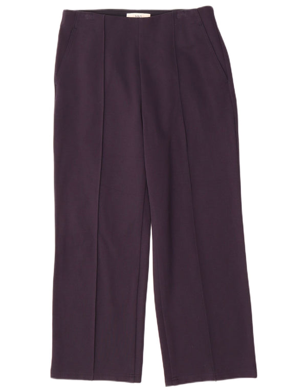 Marks & Spencer ženske ležerne hlače UK 10 male W28 L26 tamnoplave