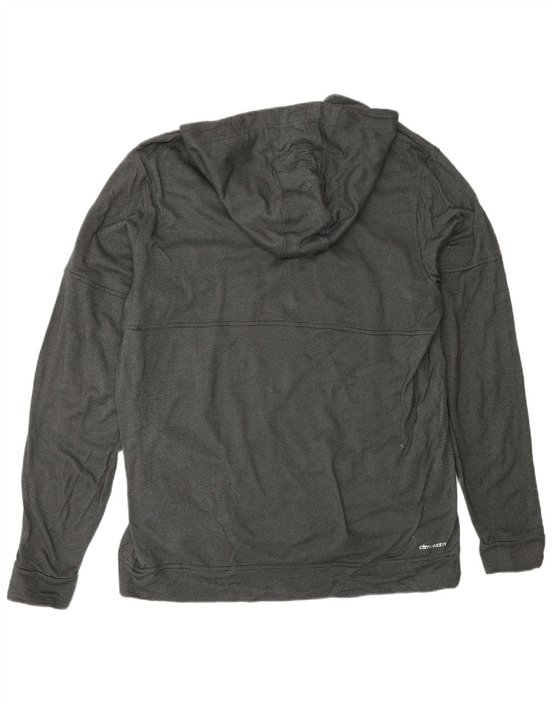 ADIDAS muški Climawarm džemper s kapuljačom XL sivi poliester na točkice