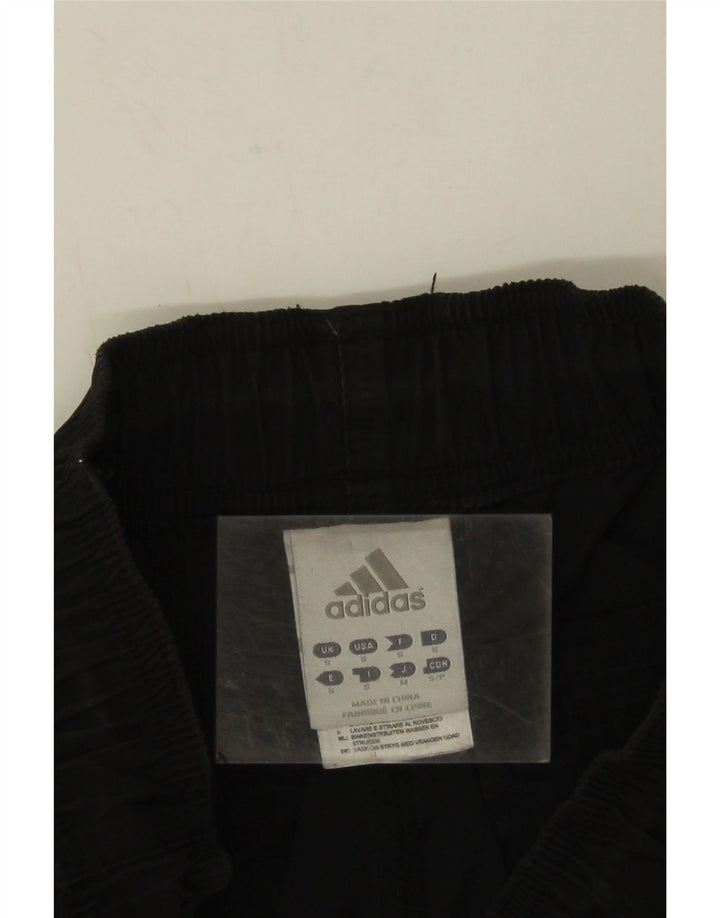 Adidas muške ravne kargo hlače male W28 L32 crni poliester