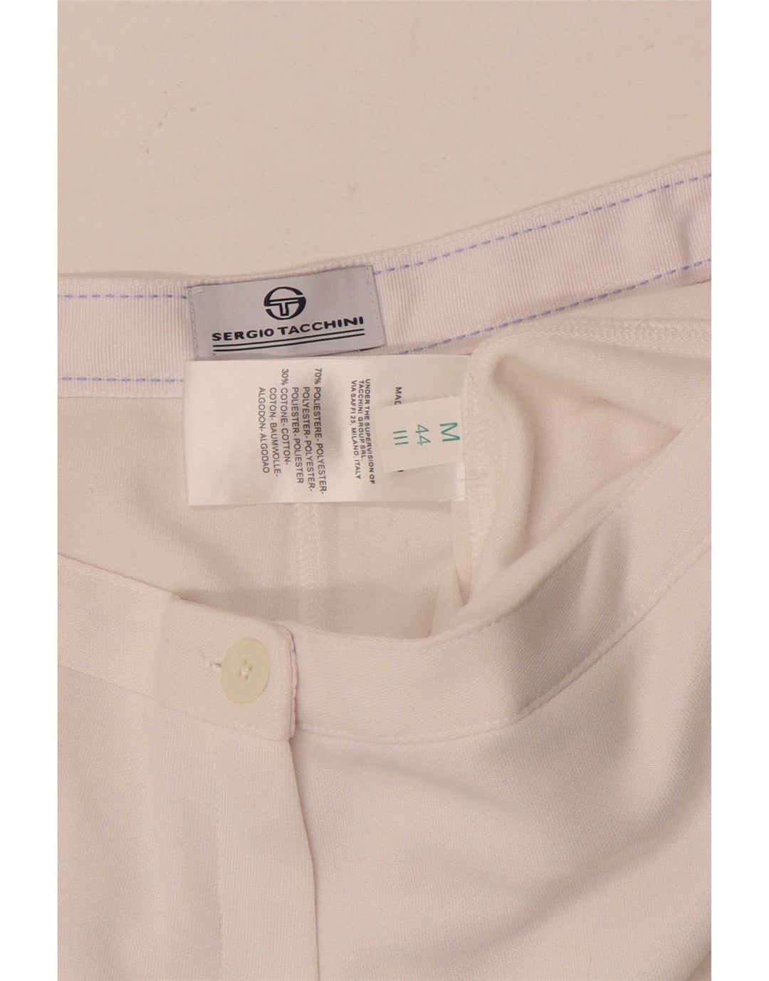 Sergio Tacchini ženske kratke hlače srednje veličine W30 bijeli poliester