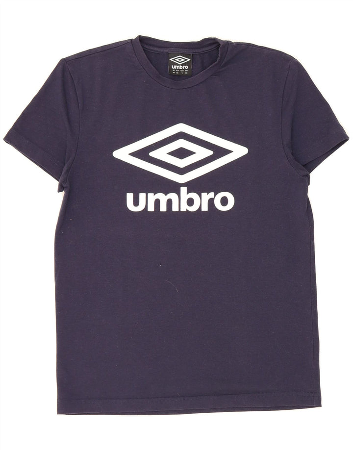 UMBRO Mens Graphic T-Shirt Top XS Navy Blue Vintage Umbro and Second-Hand Umbro from Messina Hembry 