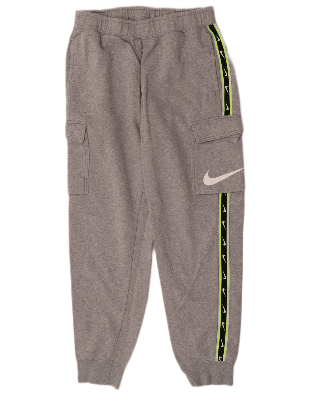 Nike muške grafičke kargo trenirke hlače za trčanje srednje sive boje