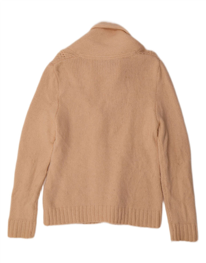 CREW CLOTHING Ženski kardigan pulover UK 16 Large Beige Wool