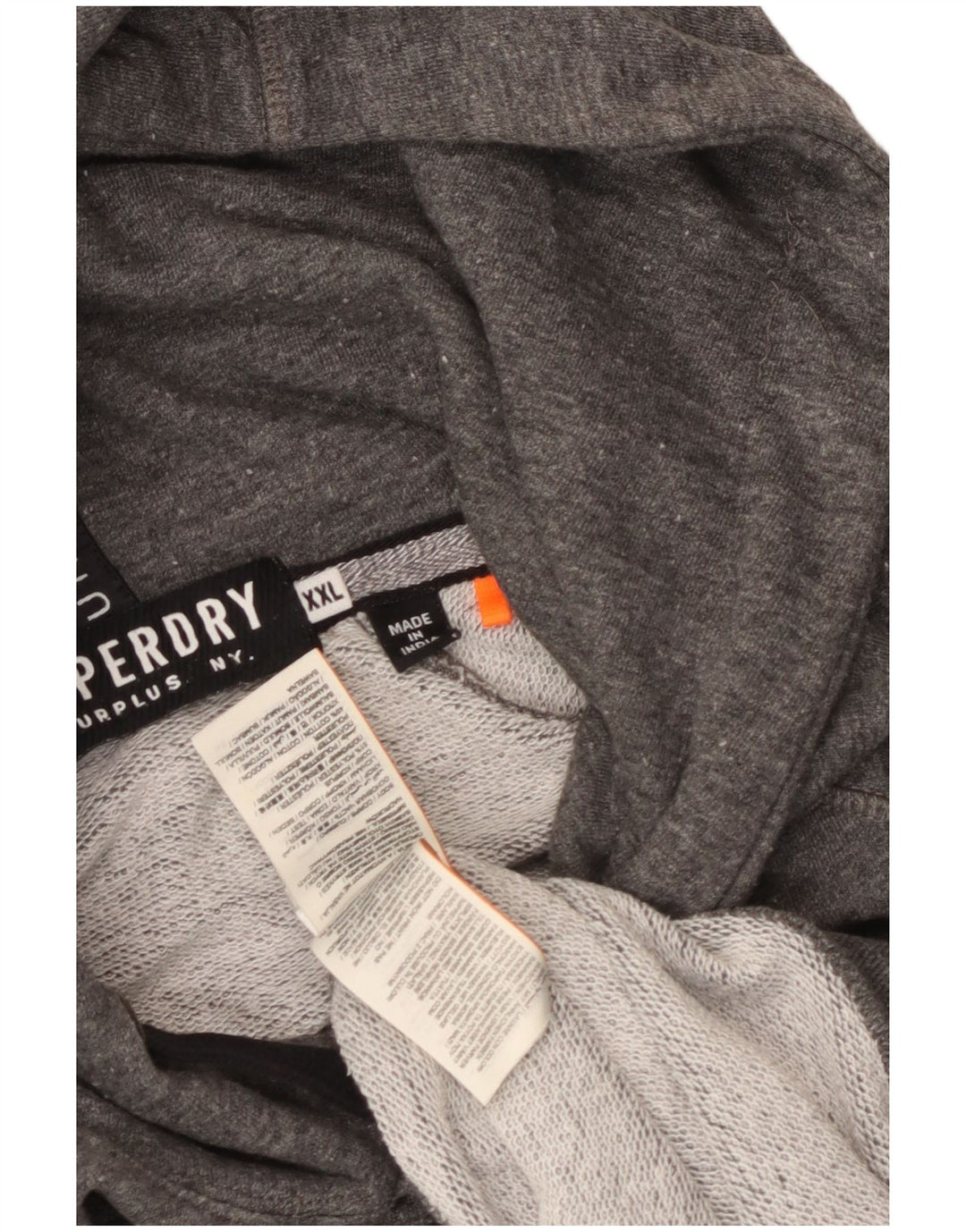 Superdry muška majica s kapuljačom s kapuljačom 2XL sivi poliester