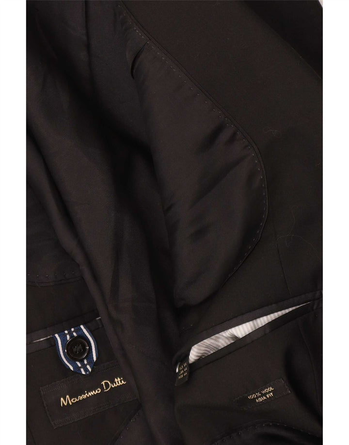 Massimo Dutti muška jakna s 2 gumba EU 54 XL crna vuna
