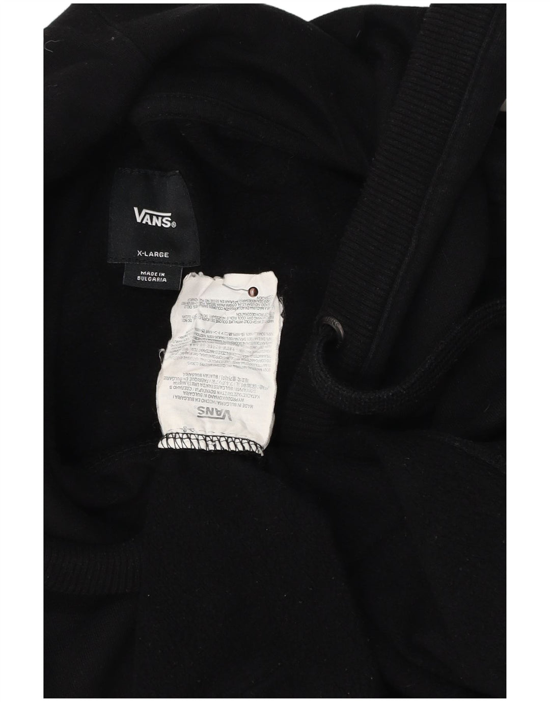 VANS muška majica s kapuljačom XL, crni pamuk