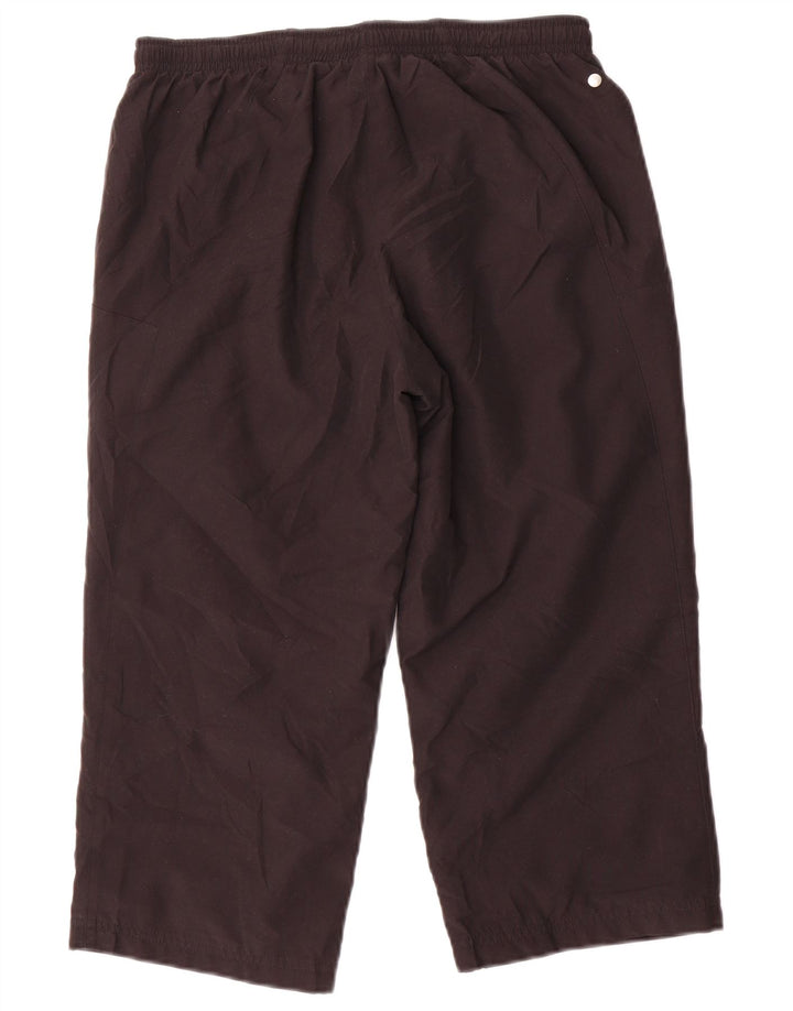 Reebok Ženske Capri Trenirke Hlače UK 10 Male crne poliesterske