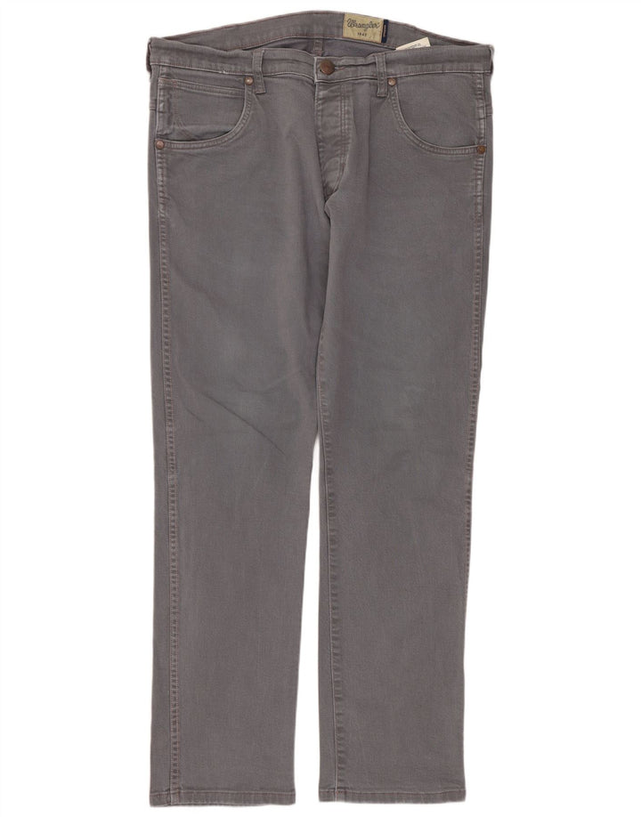 Wrangler muške ravne traperice Spencer W34 L32 sivi pamuk
