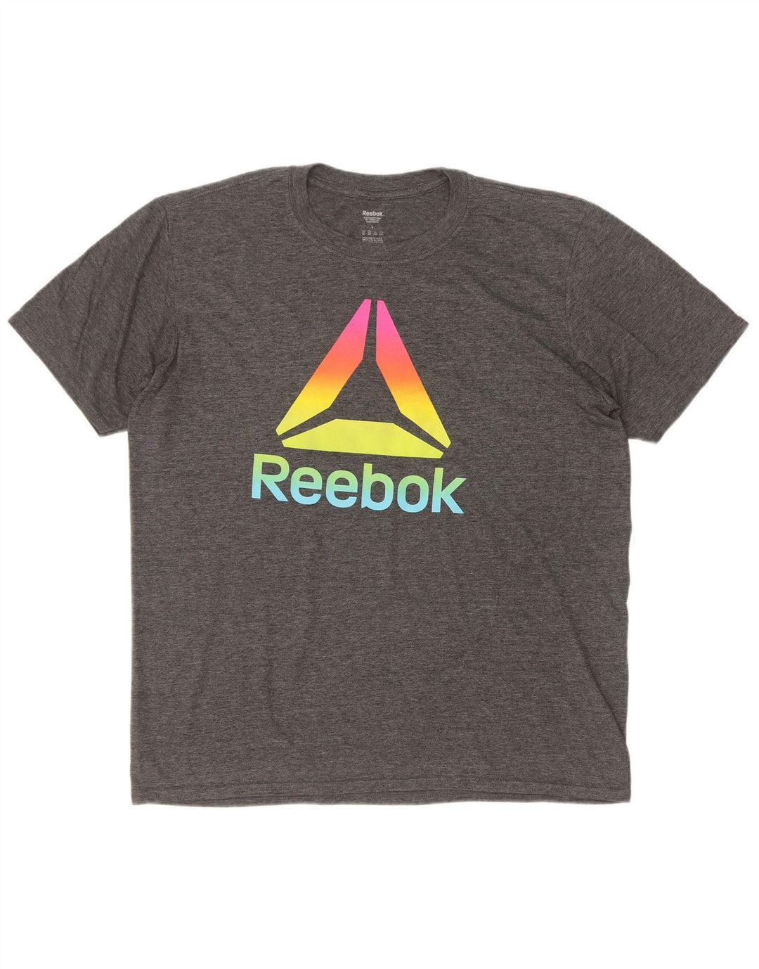 Reebok muška majica s grafičkim motivima, veliki sivi poliester
